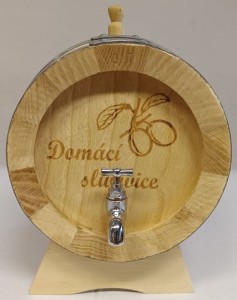 Jasanový soudek 3 litry srbský "Domácí slivovice"